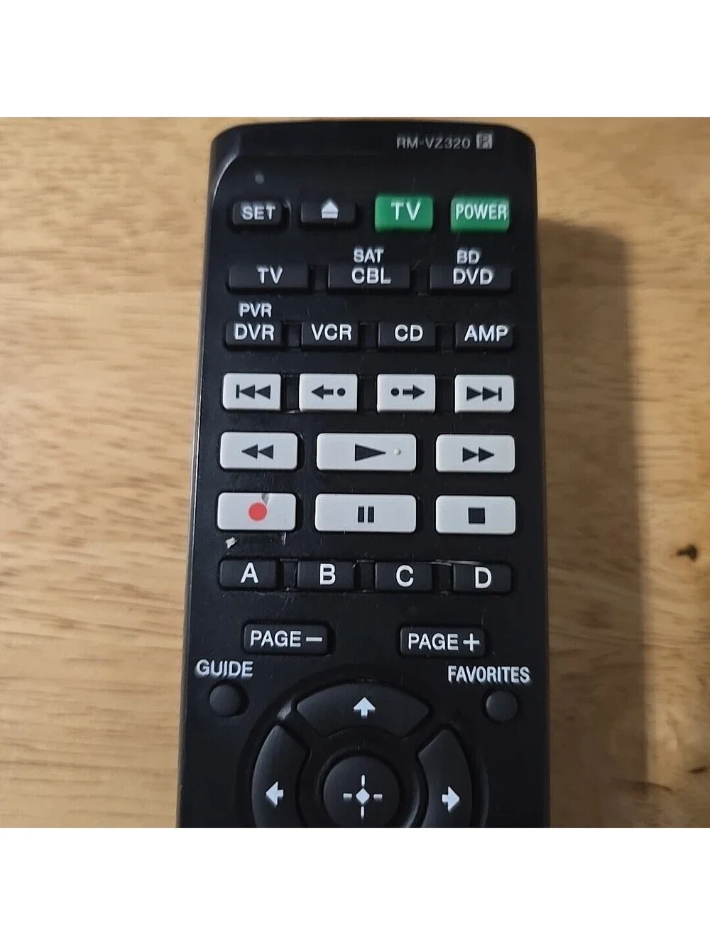 SONY Universal RM-VZ320 For Sony 7-Device DVD VCR SAT TV Remote Control